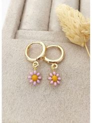 Nakkash Pozłacane kolczyki-kreole rozmiar: onesize. Zielone kolczyki damskie Nakkash, pozłacane. Za 30.99 zł.