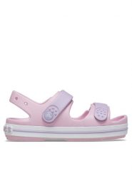 Crocs Sandały Crocband Cruiser Sandal Kids 209423 Różowy. Czerwone sandały dziewczęce Crocs, z tworzywa sztucznego, bez zapięcia. Za 129.99 zł.