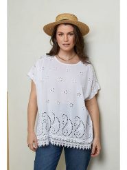 Curvy Lady Koszulka w kolorze białym rozmiar: 40/42. Białe bluzki damskie Curvy Lady, bez wzorów, z koronki, bez kołnierzyka. Za 74.63 zł.