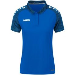 Damska koszulka polo Jako Performance. Niebieskie bluzki damskie Jako, bez wzorów, sportowe, bez kołnierzyka, bez ramiączek. Za 241.00 zł.
