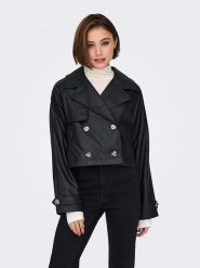 ONLY Kurtka przejściowa w kolorze czarnym rozmiar: L. Czarne kurtki damskie Only, l, bez wzorów, bez kaptura. Za 130.99 zł.