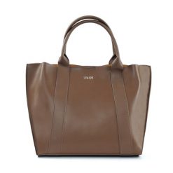 Shopperka skórzana FL30 Serena brązowa. Brązowe shopper bag damskie Solier, bez wzorów, ze skóry, bez dodatków. Za 299.00 zł.