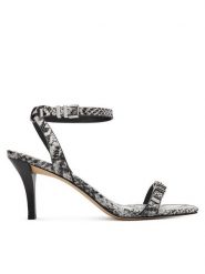 MICHAEL Michael Kors Sandały Darrington 40S5DTMS1E Biały. Białe sandały damskie MICHAEL Michael Kors, bez wzorów, ze skóry, bez obcasa, na szpilce. W wyprzedaży za 439.99 zł.