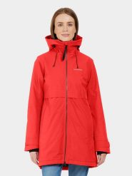 Didriksons Parka "Helle" w kolorze czerwonym rozmiar: 36. Czerwone parki damskie Didriksons, bez wzorów. Za 462.29 zł.