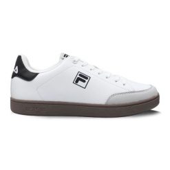 Buty Fila Courtbay FFM0365 13036 białe. Białe buty sportowe na co dzień męskie z gumy, bez zapięcia. Za 297.54 zł.