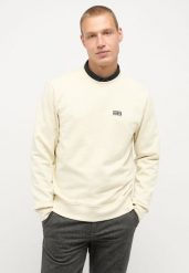 MĘSKA BLUZA MUSTANG Ben Crewneck White Asparagus 1014511 3000. Białe bluzy bez kaptura męskie Mustang, m. Za 149.99 zł.