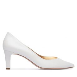 Szpilki HÖGL. Białe szpilki HÖGL, bez wzorów, bez obcasa. Za 749.99 zł.