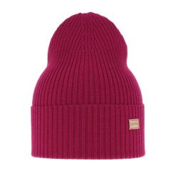 Czapka damska wiosenno - zimowa 100% wełniana merino Sophie - Bordowa. Czerwone czapki zimowe damskie Molly, z materiału. Za 69.90 zł.