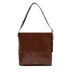 Torebka JENNY. Brązowe torebki klasyczne damskie Jenny, bez wzorów, bez dodatków. Za 169.99 zł.