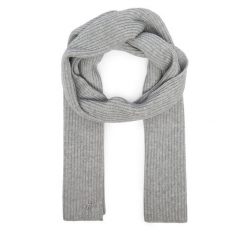 Szalik Calvin Klein. Szare szaliki i kominy damskie CALVIN KLEIN, bez wzorów. Za 329.99 zł.