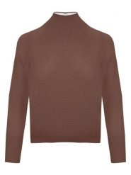 Malo Optimum Sweter w kolorze brązowym rozmiar: XL. Brązowe golfy damskie Malo Optimum, xl, bez wzorów, z kaszmiru, bez ramiączek. Za 304.99 zł.