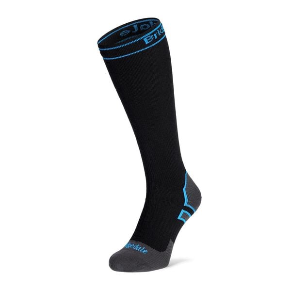Skarpety Bridgedale StormSock Mid Knee - black/blue. Czarne skarpetki damskie Bridgedale, bez wzorów. Za 202.99 zł.