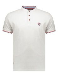 Geographical Norway Koszulka polo "Kazioblend" w kolorze białym rozmiar: M. Białe koszulki polo męskie Geographical Norway, m, bez wzorów, z bawełny, bez ramiączek. Za 93.07 zł.