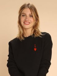 WOOOP Bluza "Queen" w kolorze czarnym rozmiar: L. Czarne bluzy bez kaptura damskie Wooop, l. Za 118.56 zł.