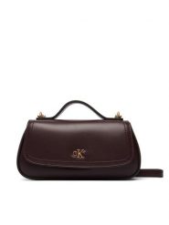 Calvin Klein Torebka LV04F3679G Bordowy. Czerwone torebki klasyczne damskie CALVIN KLEIN, bez wzorów, ze skóry, bez dodatków. Za 409.99 zł.