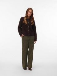 Vero Moda Kardigan w kolorze brązowym rozmiar: XL. Brązowe kardigany damskie Vero Moda, xl, bez wzorów, z wełny. Za 126.45 zł.