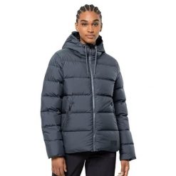 Kurtka turystyczna damska Jack Wolfskin Frozen Palace. Niebieskie kurtki damskie Jack Wolfskin, na zimę, s, bez wzorów, z poliesteru, bez kaptura. W wyprzedaży za 631.00 zł.