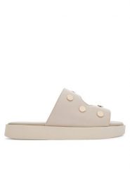 Inuikii Klapki Spika 1004.003.0691.111 Kremowy. Białe klapki damskie Inuikii, bez wzorów, ze skóry, bez obcasa. Za 979.99 zł.