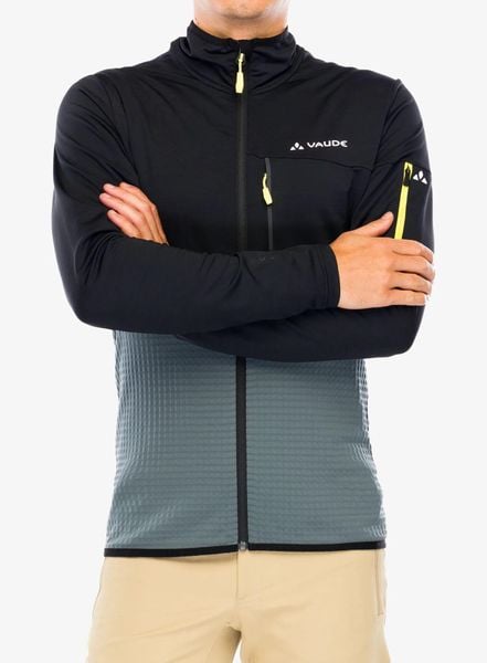 Bluza polarowa męska Vaude Scopi Fleece Jacket. Szare bluzy z kapturem męskie Vaude, m, z elastanu. Za 502.60 zł.