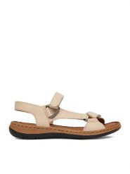 Go Soft Sandały CEO-WI23-4773-05 Beżowy. Brązowe sandały damskie GO SOFT, bez wzorów, ze skóry, bez obcasa, na płaskiej podeszwie. Za 179.99 zł.