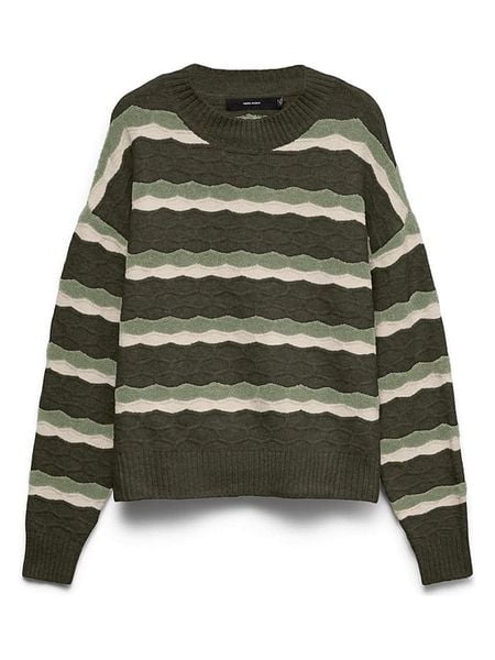 Vero Moda Sweter w kolorze zielono-oliwkowym rozmiar: XS. Brązowe swetry klasyczne damskie Vero Moda, xs, bez kołnierzyka. Za 149.95 zł.
