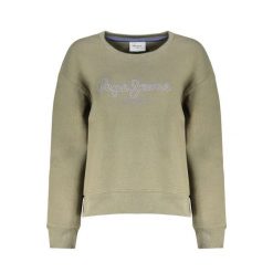 Bluza damska Pepe Jeans Frida. Zielone bluzy bez kaptura damskie Pepe Jeans, l, z jeansu. Za 353.45 zł.