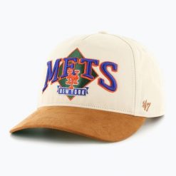 Czapka z daszkiem 47 Brand New York Mets The Diamond Hitch. Brązowe czapki męskie 47 Brand, na zimę, bez wzorów. Za 149.99 zł.