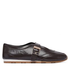 Baleriny Tommy Hilfiger. Brązowe baleriny damskie Tommy Hilfiger, bez wzorów, bez obcasa. Za 449.99 zł.