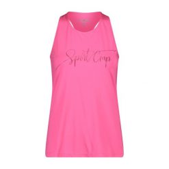 Damski tank top CMP. Czerwone topy damskie CMP, xs, bez wzorów, z materiału, bez ramiączek. Za 163.50 zł.