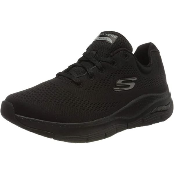 Buty do chodzenia damskie Skechers Arch Fit Big Appeal. Czarne obuwie treningowe damskie Skechers, na fitness i siłownię. Za 379.99 zł.