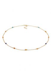 Elli Damski filigranowy Trend z perłami agatu wielokolorowy z pozłacanego srebra 925 Sterling Silver Naszyjniki 1 ct. Szare naszyjniki damskie Elli, pozłacane. Za 211.64 zł.