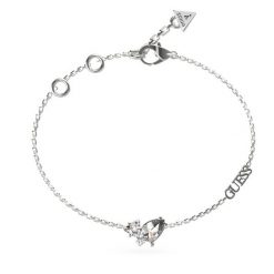 Bransoletka Guess. Szare bransoletki damskie Guess, srebrne. Za 219.99 zł.