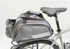 Torba rowerowa na bagażnik SOHO CROSBY-Thermo. Szare torebki klasyczne damskie SOHO, bez wzorów, z materiału, duże, bez dodatków. Za 129.00 zł.