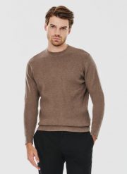 PAKO LORENTE – Męski sweter w kolorze brązowym. Brązowe swetry męskie Pako Lorente, na jesień, m, bez wzorów, z bawełny, bez kołnierzyka. Za 169.99 zł.