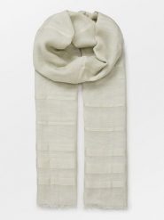 Becksöndergaard Szal "Milena" w kolorze szarym z dodatkiem wełny - 185 x 85 cm rozmiar: onesize. Szare szaliki i kominy damskie Becksöndergaard, bez wzorów, z bawełny. Za 160.96 zł.