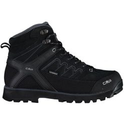 Buty trekkingowe męskie CMP Moon Mid WP. Czarne buty trekkingowe męskie CMP, z gumy, bez zapięcia, trekkingowe. Za 439.99 zł.