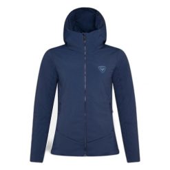 Damska kurtka z kapturem Rossignol Opside. Niebieskie kurtki damskie Rossignol, na zimę, bez wzorów, z puchu, z kapturem. Za 1,034.50 zł.