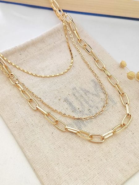 Atelier MIU Pozłacany naszyjnik - dł. 41 cm rozmiar: onesize. Żółte naszyjniki damskie atelier MIU, pozłacane. Za 65.38 zł.