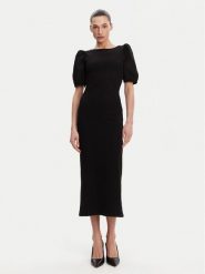French Connection Sukienka codzienna 71YDL Czarny Slim Fit. Czarne sukienki damskie French Connection, na co dzień, xs, bez wzorów, z bawełny, bez kołnierzyka, bez ramiączek, proste. Za 289.99 zł.