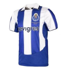 FC Porto retro koszulka piłkarska z finału Ligi Mistrzów 2004. Niebieskie t-shirty sportowe męskie COPA FOOTBALL, bez ramiączek, do piłki nożnej. Za 336.72 zł.