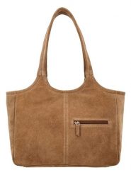 Charm Skórzany shopper bag "Sevilla" w kolorze jasnobrązowym - 40 x 24 x 10 cm rozmiar: onesize. Brązowe shopper bag damskie Charm, bez wzorów, z materiału, na ramię, bez dodatków. Za 241.63 zł.