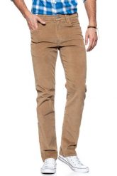 WRANGLER SPODNIE MĘSKIE ARIZONA TOASTED COCONUT W12OEC453 112126331. Żółte spodnie materiałowe męskie Wrangler, bez wzorów, ze sztruksu. W wyprzedaży za 99.99 zł.