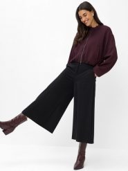 BRAX Spodnie typu culotte dla kobiet Kobiety wiskoza czarny, 36. Czarne spodnie materiałowe damskie Brax, bez wzorów, z wiskozy. Za 579.95 zł.