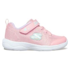 Buty Skechers Skech-Stepz 2.0 - Easy peasy 302885N-LVPK różowe. Czerwone buty sportowe dziewczęce bez wzorów, z gumy, bez zapięcia. Za 223.31 zł.