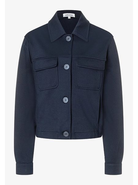 More & More Kurtka koszulowa w kolorze granatowym rozmiar: 42. Niebieskie kurtki damskie MORE & MORE, bez wzorów, bez kaptura. Za 339.99 zł.