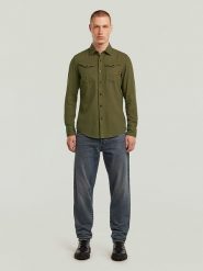 G-Star Koszula w kolorze khaki rozmiar: S. Brązowe koszule męskie G-Star, s, bez wzorów, z bawełny, bez kołnierzyka, bez ramiączek. Za 210.81 zł.