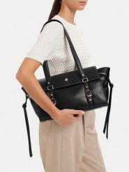 Beverly Hills Polo Club Torebka EO-BHPC-C-026-10 Czarny. Czarne torebki klasyczne damskie Beverly Hills Polo Club, bez wzorów, ze skóry, bez dodatków. Za 299.99 zł.