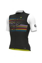 Koszulka rowerowa męska Alé Maglia MC Logo. Białe t-shirty sportowe męskie ALÉ CYCLING, na lato, l, z elastanu, bez ramiączek, rowerowe. Za 493.99 zł.