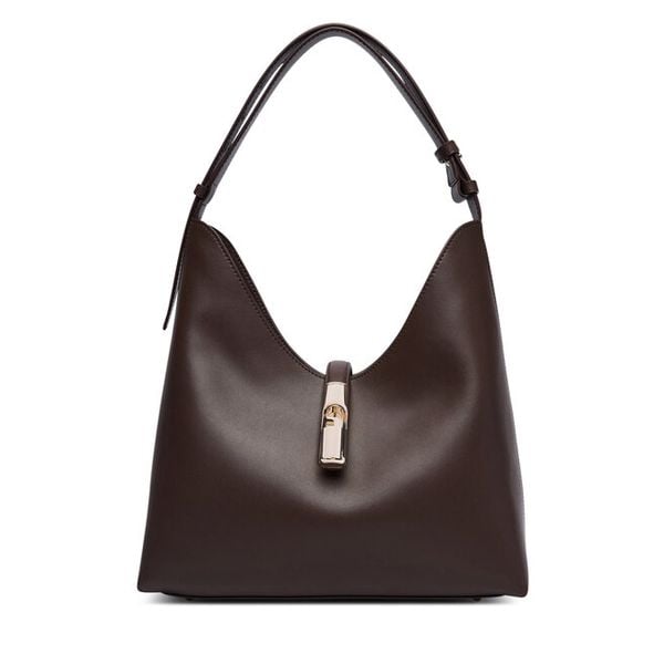Torebka Furla. Brązowe torebki klasyczne damskie Furla, bez wzorów, bez dodatków. Za 1,349.00 zł.