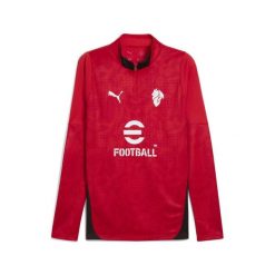 Męska bluza treningowa z zamkiem 1/4 AC Milan 25/26 PUMA. Czarne bluzy bez kaptura męskie Puma, l, z materiału. Za 259.00 zł.